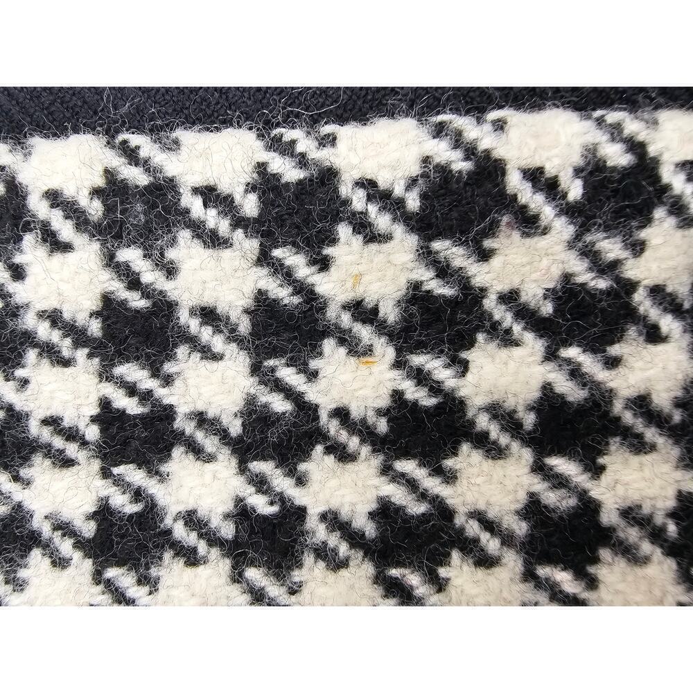 Ralph Lauren Women's Size 12 Wool Black and White Houndstooth Blazer Jacket - Picture 8 of 8